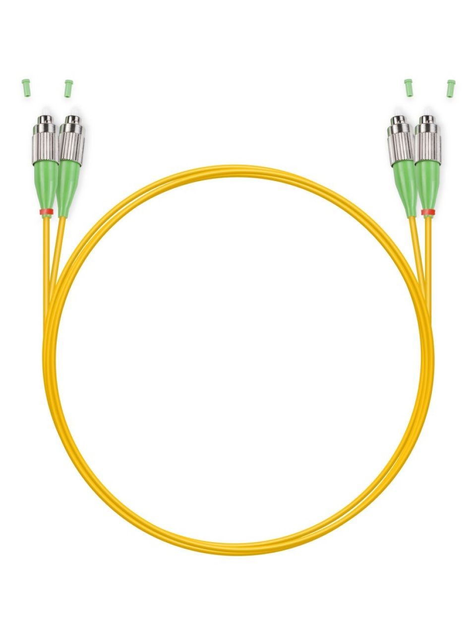Патч Корд Оптоволоконный FC/APC-FC/APC SM 9/125 Duplex 3.0мм 1 м