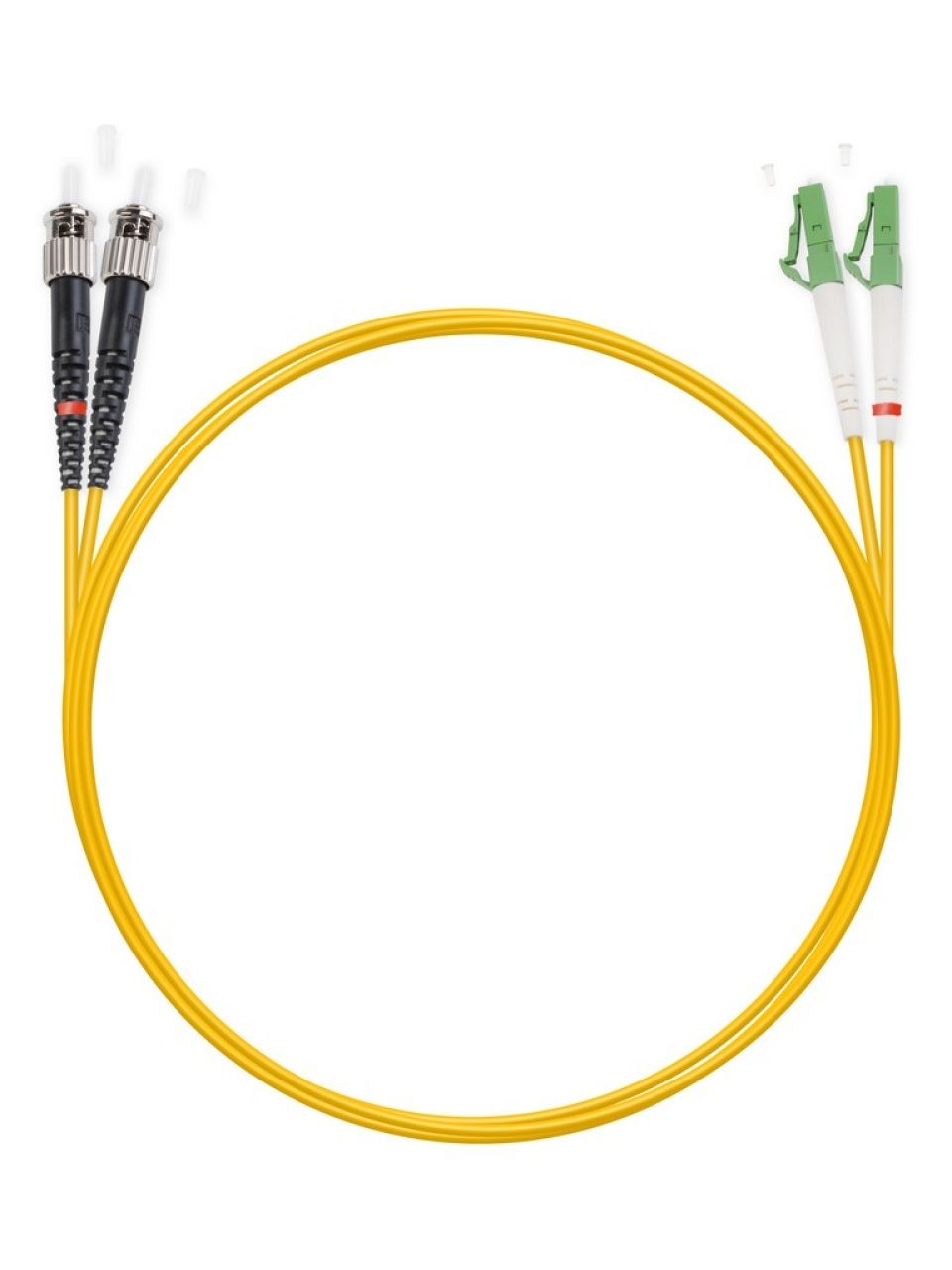 Патч Корд Оптоволоконный LC/APC-ST/UPC SM 9/125 Duplex 3.0мм 1 м