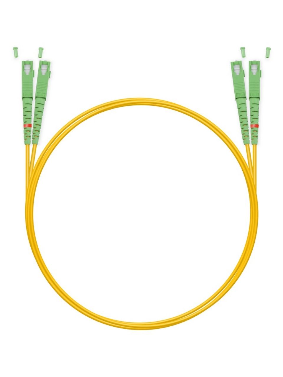 Патч Корд Оптоволоконный SC/APC-SC/APC SM 9/125 Duplex 3.0мм 1 м