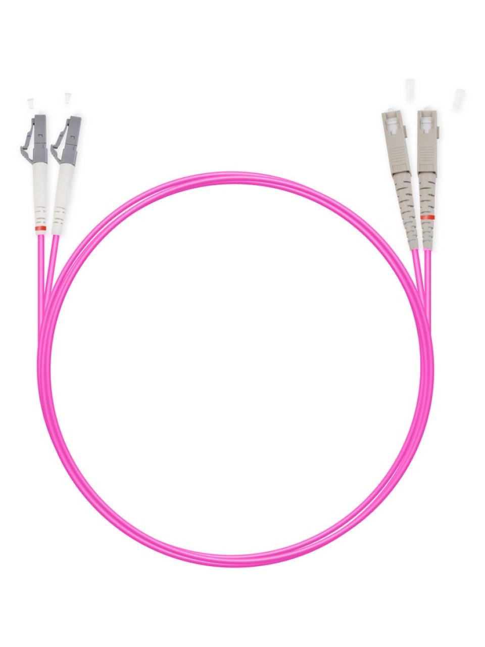 Патч Корд Оптоволоконный SC/UPC-LC/UPC MM OM4 50/125 Duplex 3.0мм 1 м