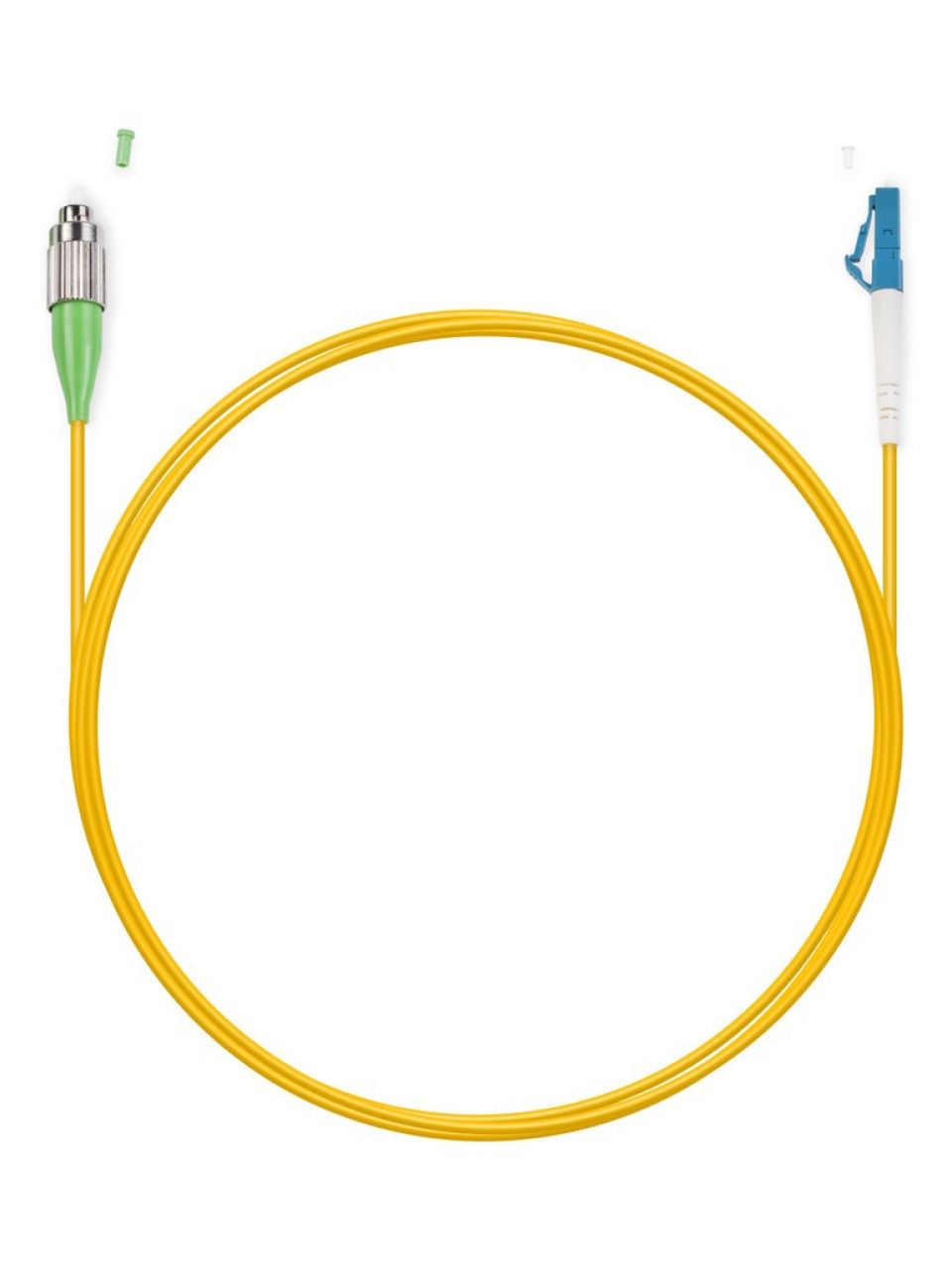 Патч Корд Оптоволоконный FC/APC-LC/UPC SM 9/125 Simplex 2.0мм 1 м