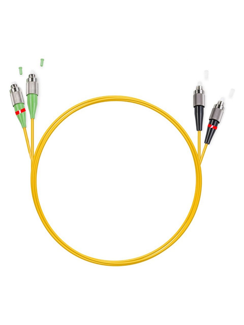 Патч Корд Оптоволоконный FC/UPC-FC/APC SM 9/125 Duplex 2.0мм 1 м