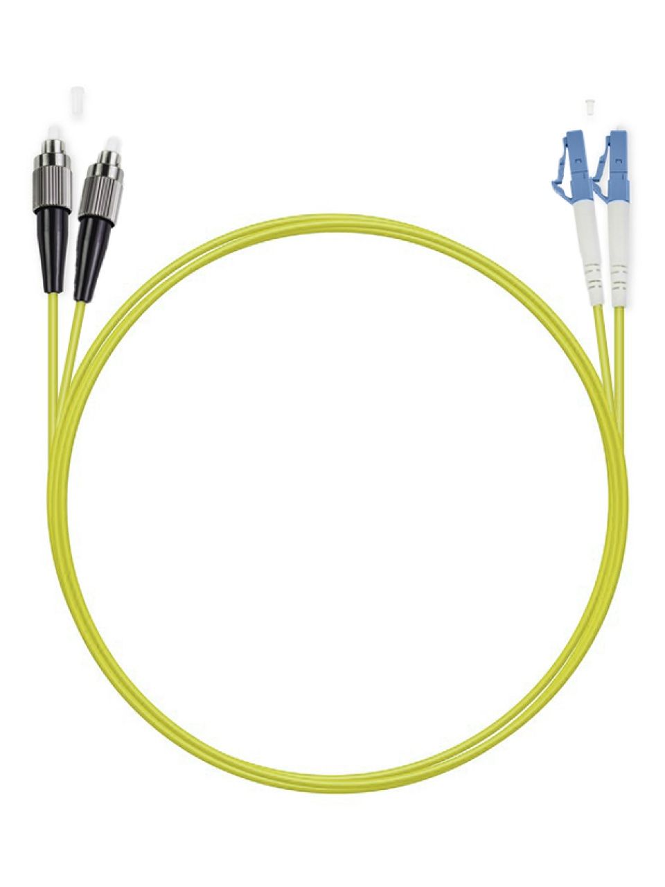 Патч Корд Оптоволоконный FС/UPC-LC/UPC SM 9/125 Duplex 2.0мм 1 м