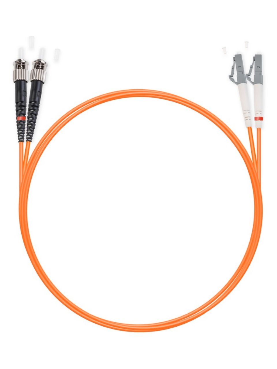 Патч Корд Оптоволоконный LC/UPC-ST/UPC MM OM1 62.5/125 Duplex 3.0мм 1 м