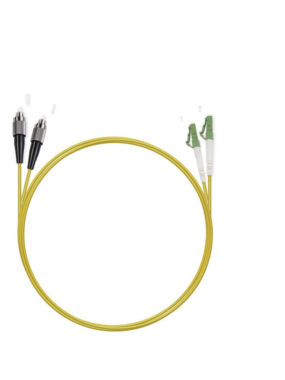 Патч Корд Оптоволоконный LC/APC-FC/UPC SM 9/125 Duplex 3.0мм 1 м