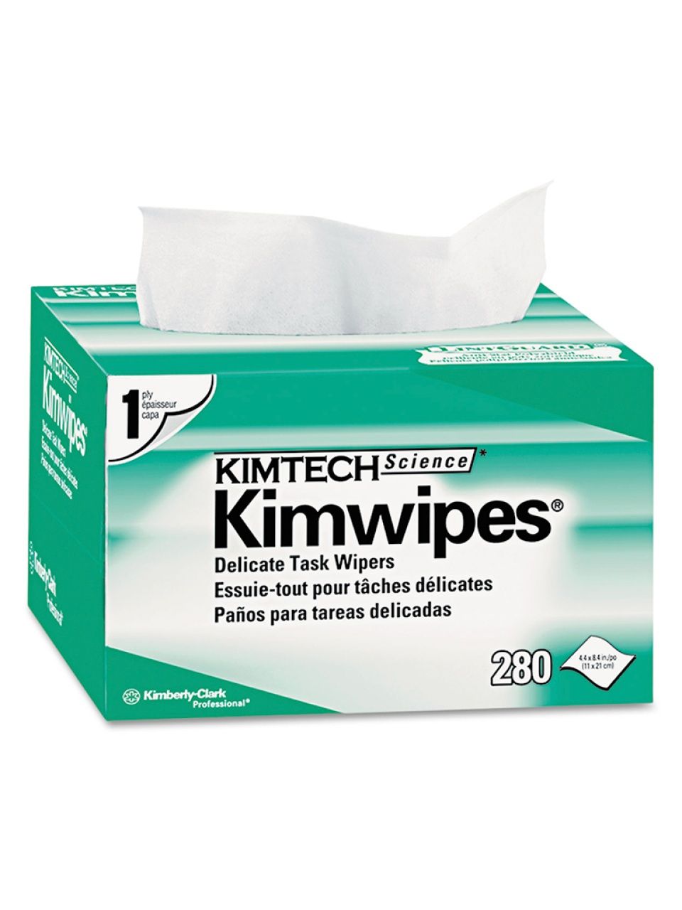 Салфетки безворсовые Kimtech-kimwipes для очистки волоконно-оптических коннекторов