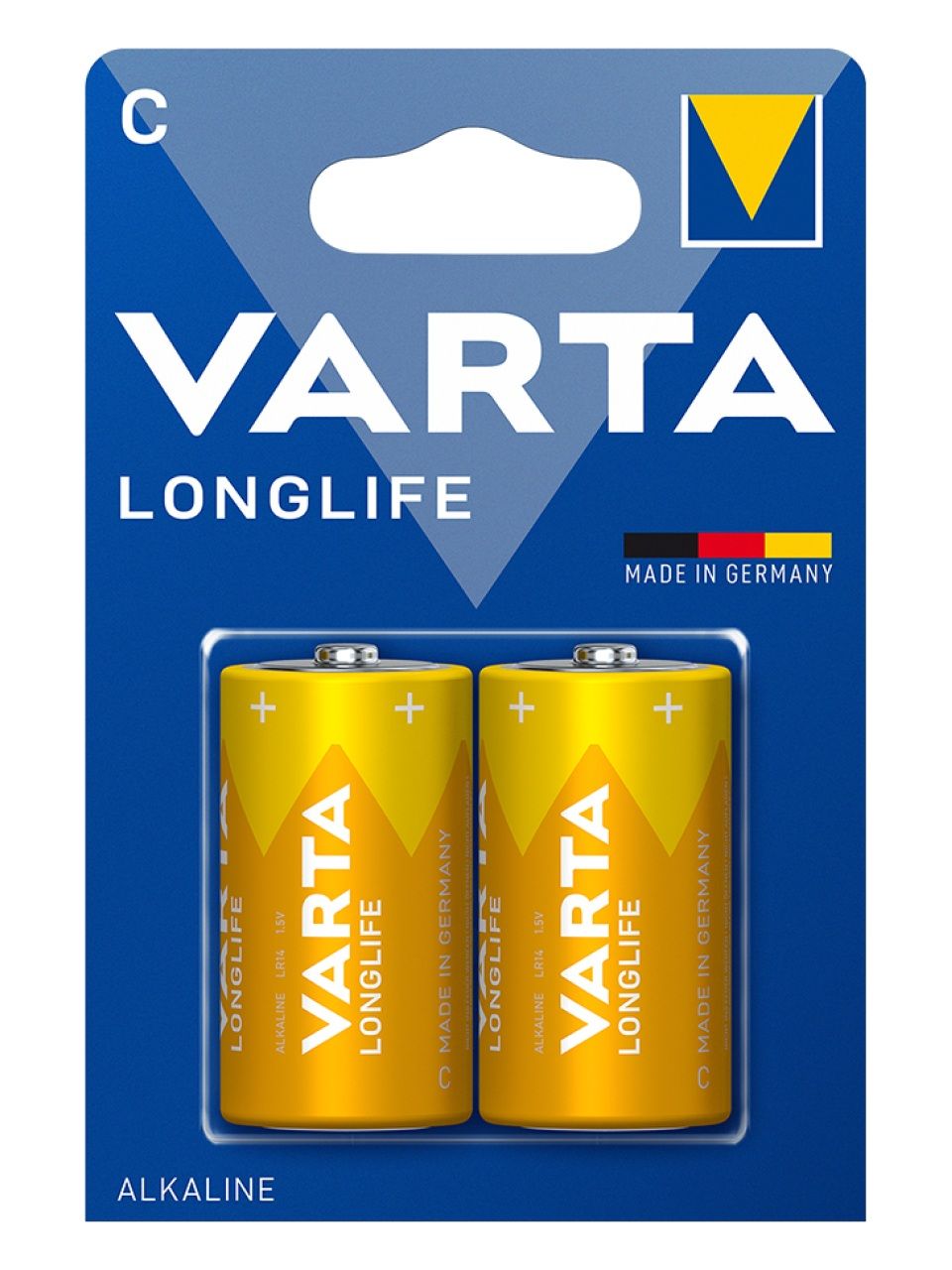 Батарейка VARTA Longlife Baby 1.5V - LR14/ C 2 шт. в блистере