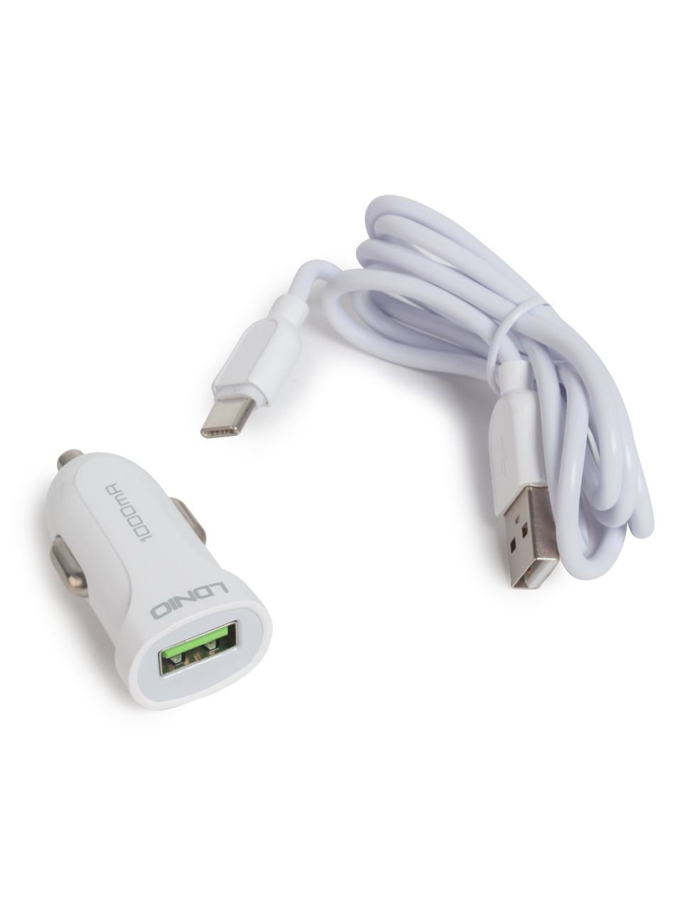 Автомобильное зарядное устройство LDNIO DL-C17 1*USB Type-C Белый