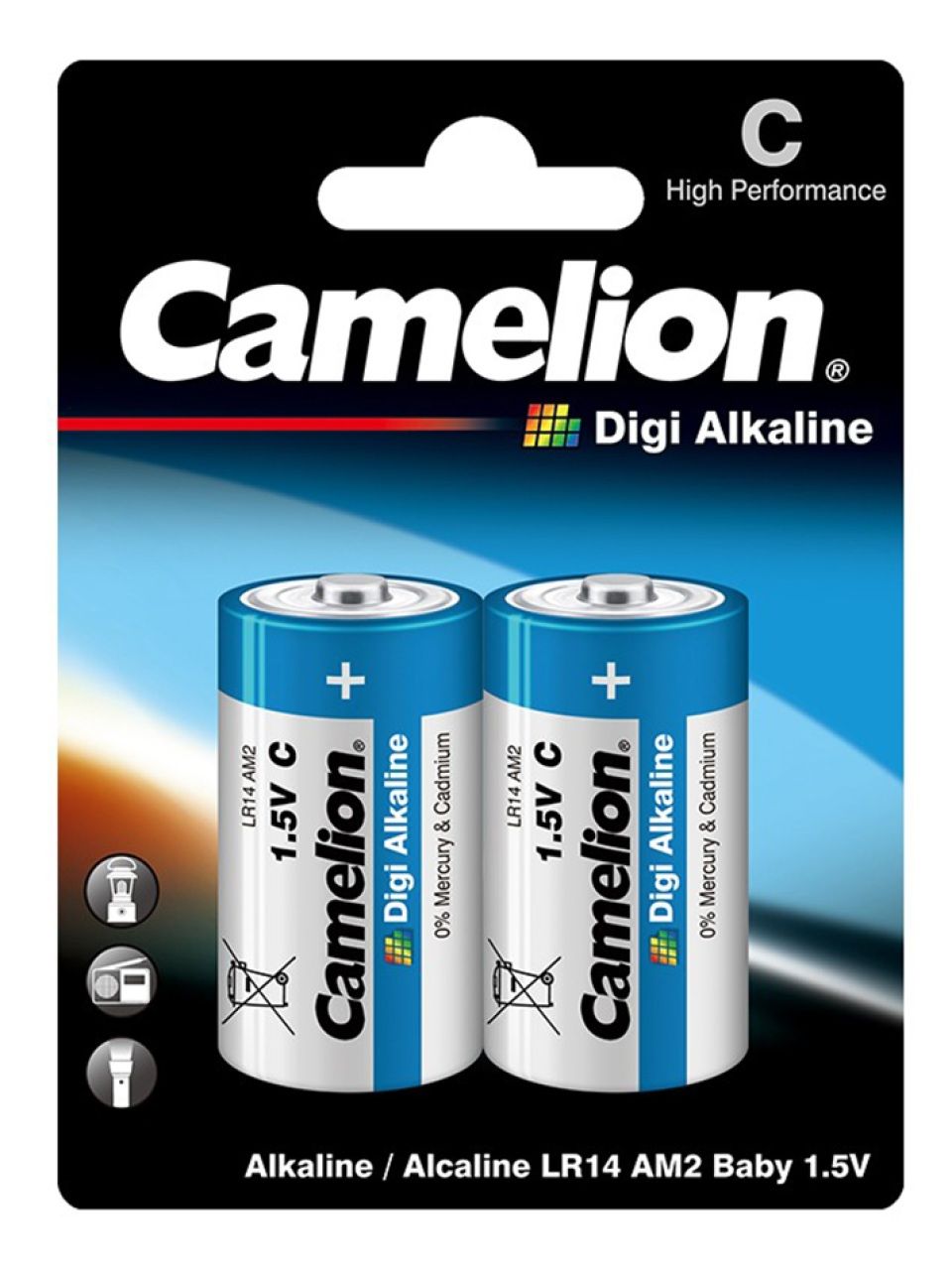 Батарейка CAMELION Digi Alkaline LR14-BP2DG 2 шт. в блистере