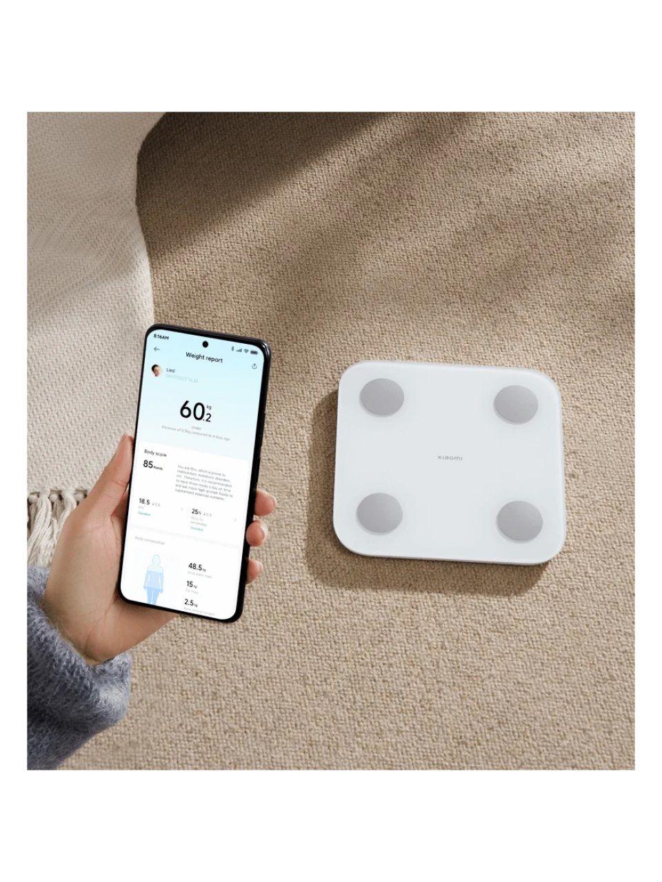 Умные весы Xiaomi Body Composition Scale S400 Белый