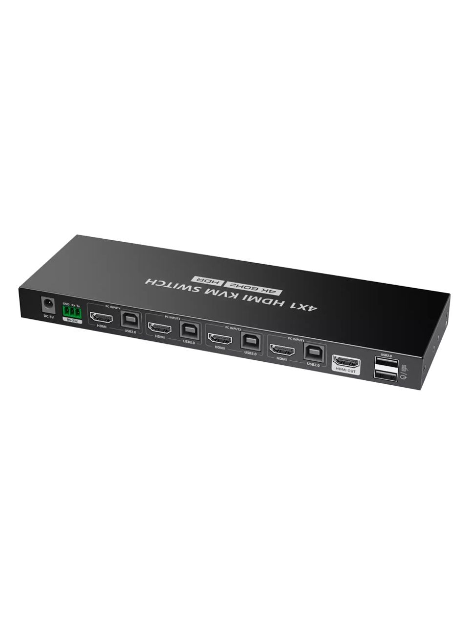 Переключатель HDMI KVM LENKENG LKV441 (4K, 4x1)