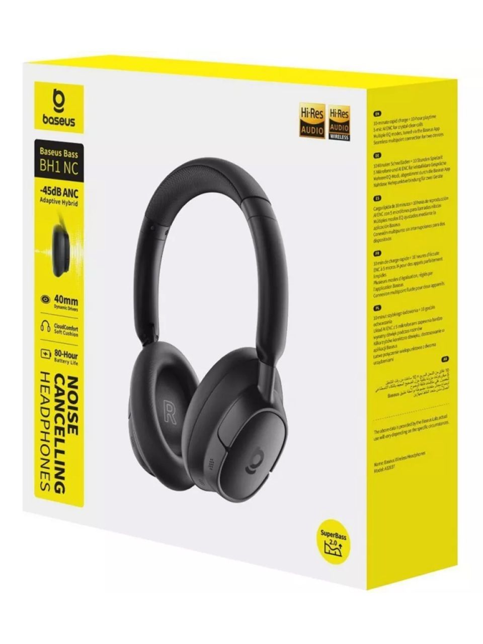 Наушники Baseus Bass BH1 NC Black (A0203703)