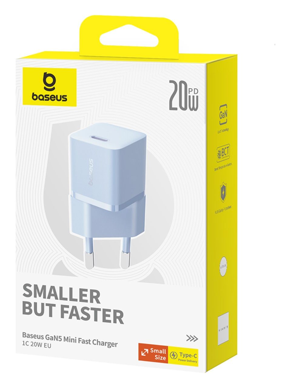 Адаптер питания Baseus GaN5 (mini) 1C 20W Blue(P10110900317-Z1)