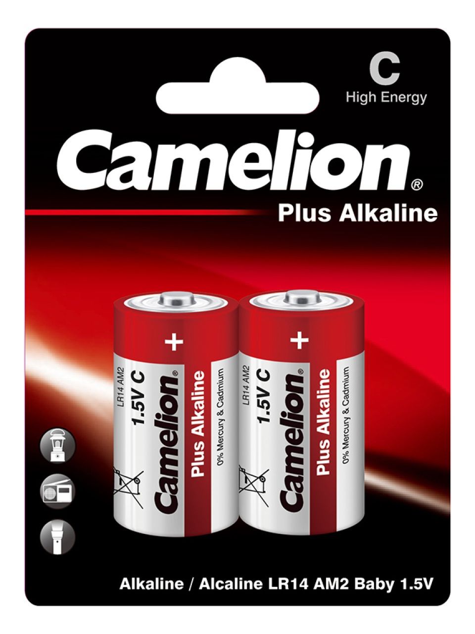Батарейка CAMELION Plus Alkaline LR14-BP2 2 шт. в блистере