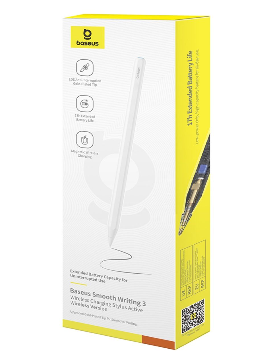 Стилус Baseus Smooth Writing 3 White (P80080806213-00)