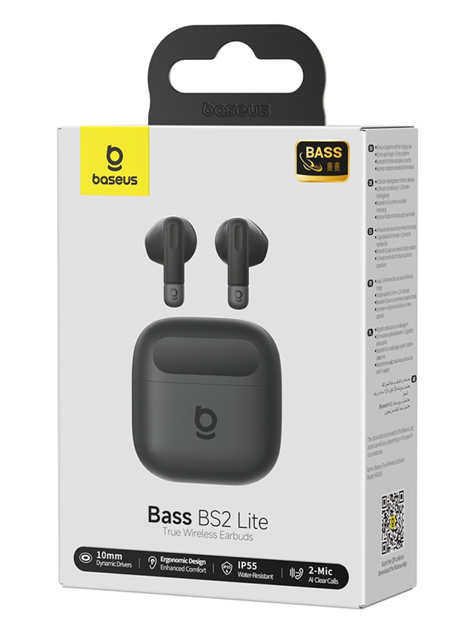 Наушники Baseus Bass BS2 Lite Earbuds Cosmic Black (A0010A02)