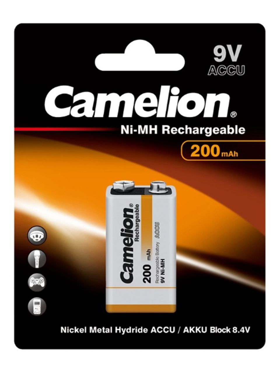 Аккумулятор CAMELION Rechargeable Ni-MH NH-9V200BP1 в блистере