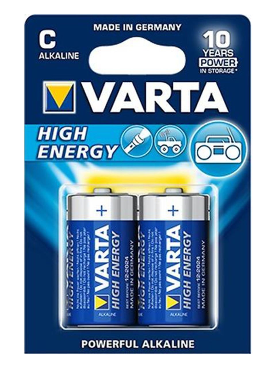 Батарейка VARTA High Energy (LL Power) Baby 1.5V - LR14/ C 2 шт. в блистере