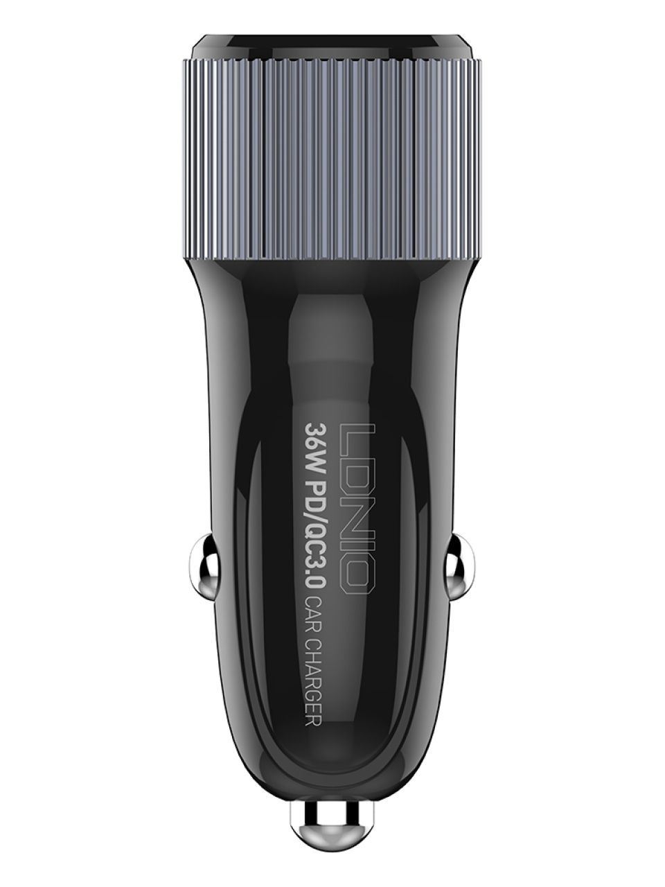 Автомобильное зарядное устройство LDNIO C510Q 2*USB（A,C) Lightning Чёрный
