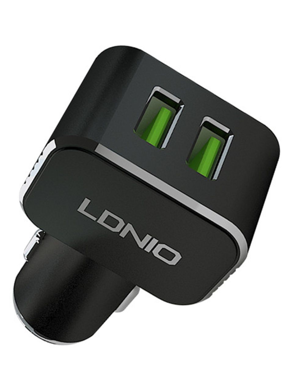 Автомобильное зарядное устройство LDNIO C306 2*USB-A 18W 5V-3.6A Auto Lightning Чёрный