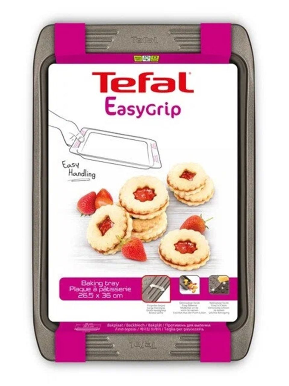 Противень Tefal Easy Grip J1627114 26х36см