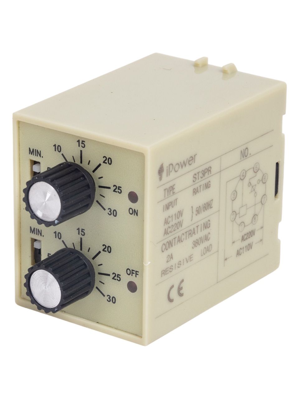 Реле времени iPower ST3PR 30s/30min AC220V