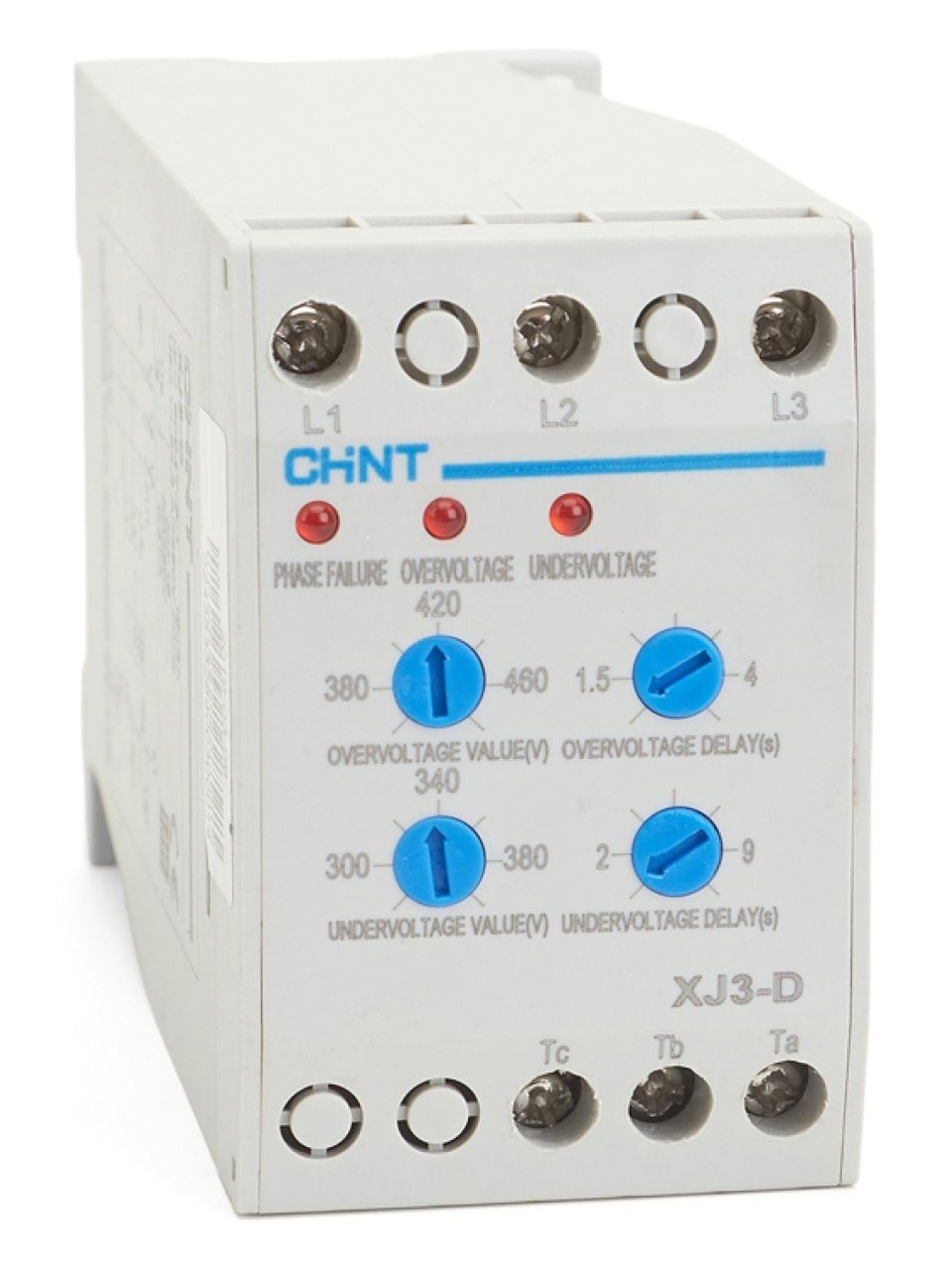 Реле контроля фаз CHINT XJ3-D AC 380V