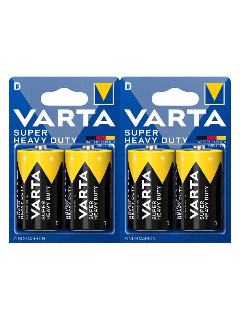 Батарейка VARTA Superlife Mono 1.5V - R20P/D 2 шт. в блистере