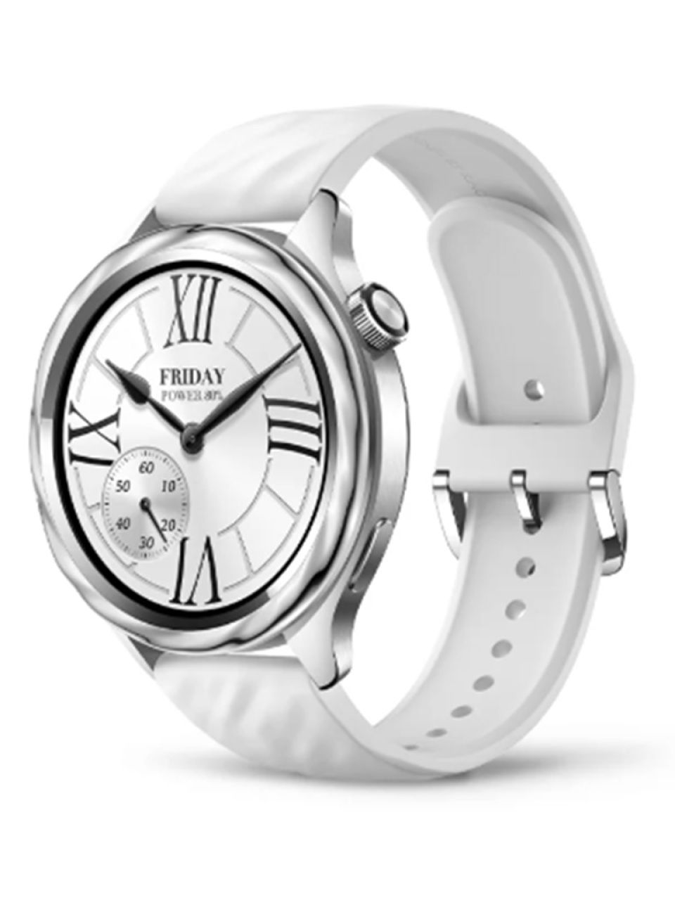Комплект из ремешка и безеля для часов Xiaomi Watch S4 Bezel and Strap Kit-Liquid Silver