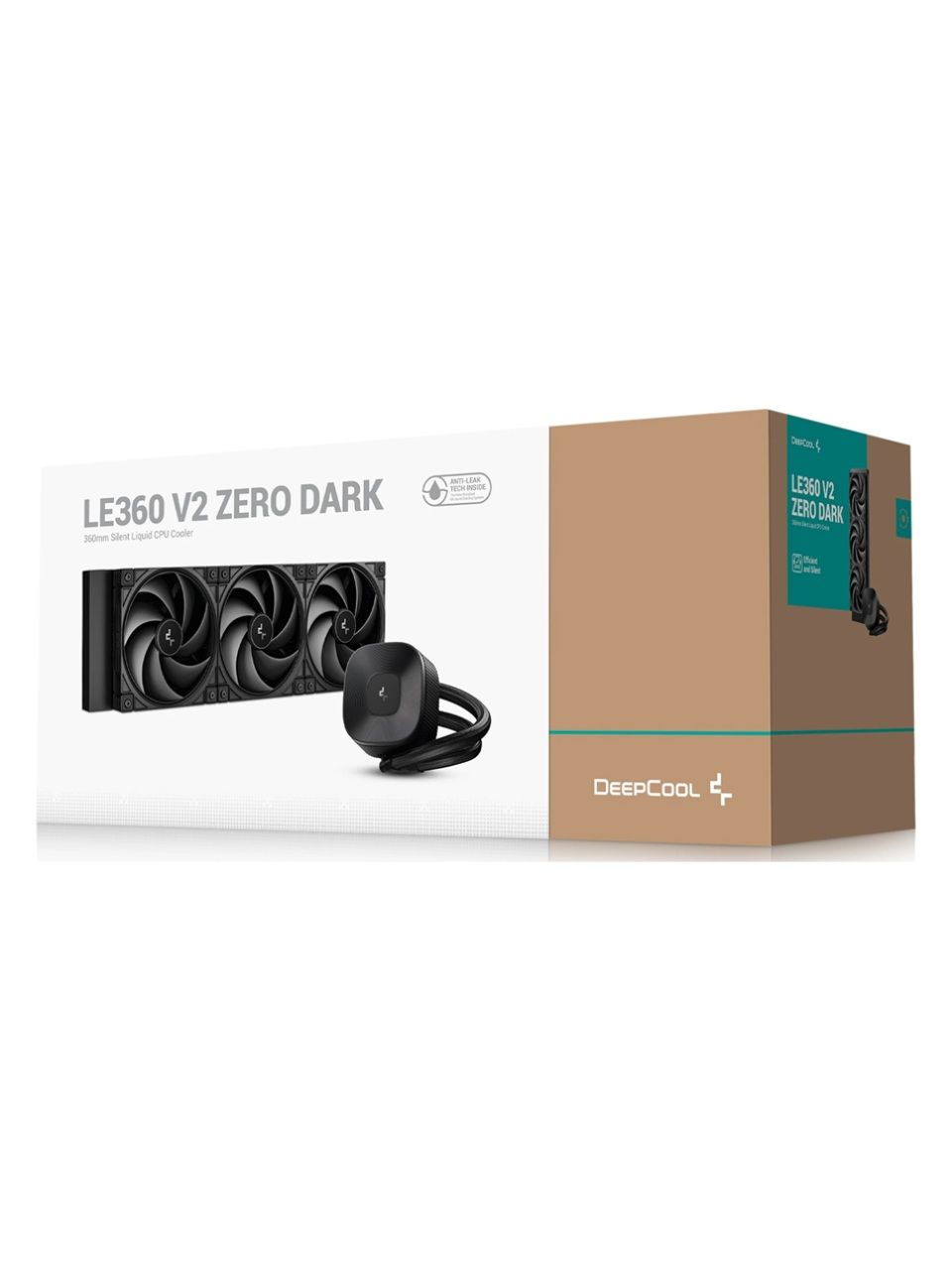 Кулер с водяным охлаждением Deepcool LE360 V2 ZERO DARK