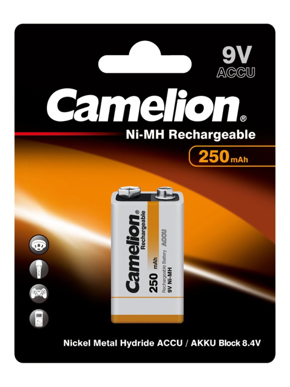 Аккумулятор CAMELION Rechargeable Ni-MH NH-9V250BP1