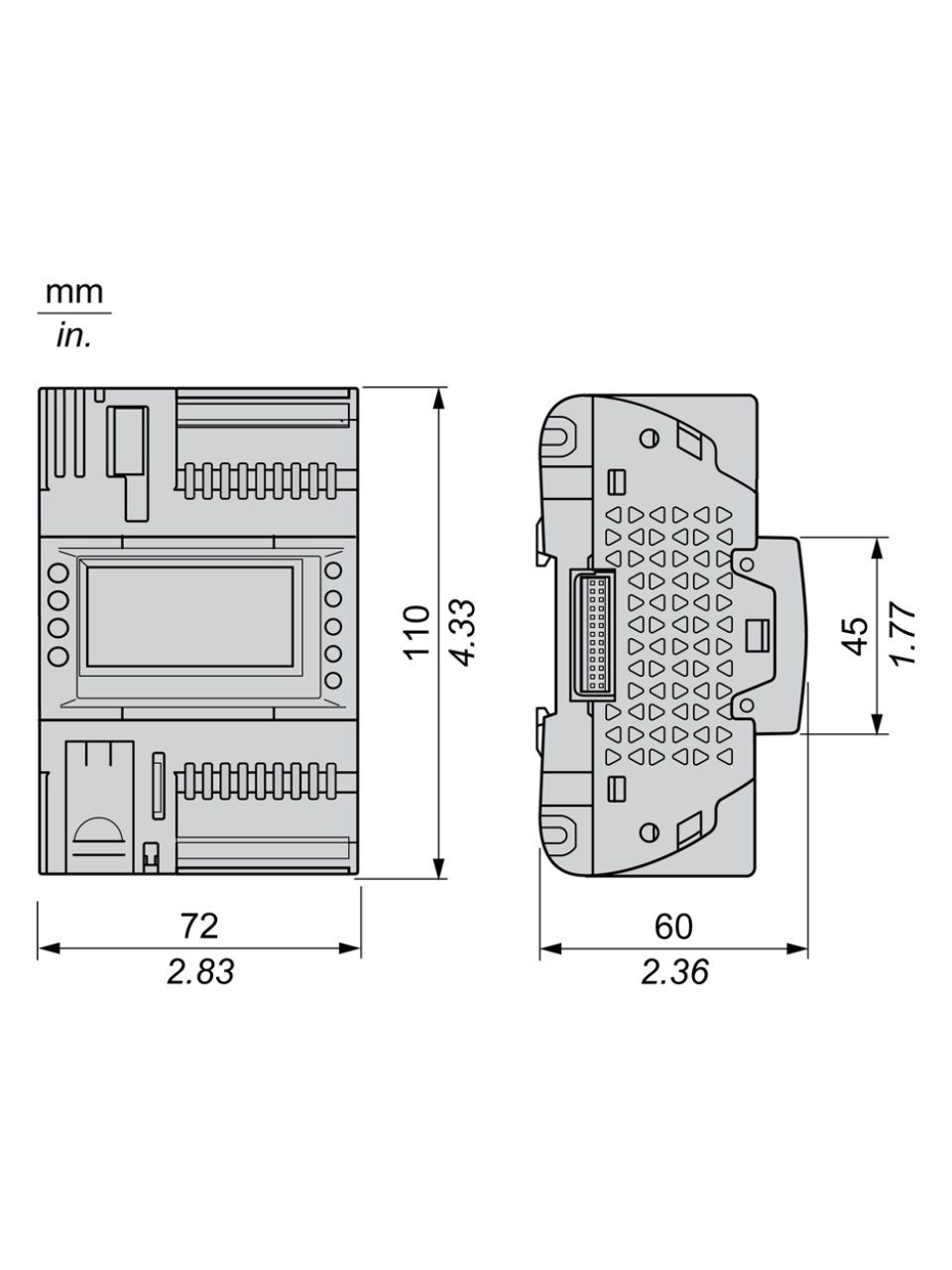 ПЛК М172 SE TM172ODM18R M172 дисплей 18 I/O 2 MODBUS