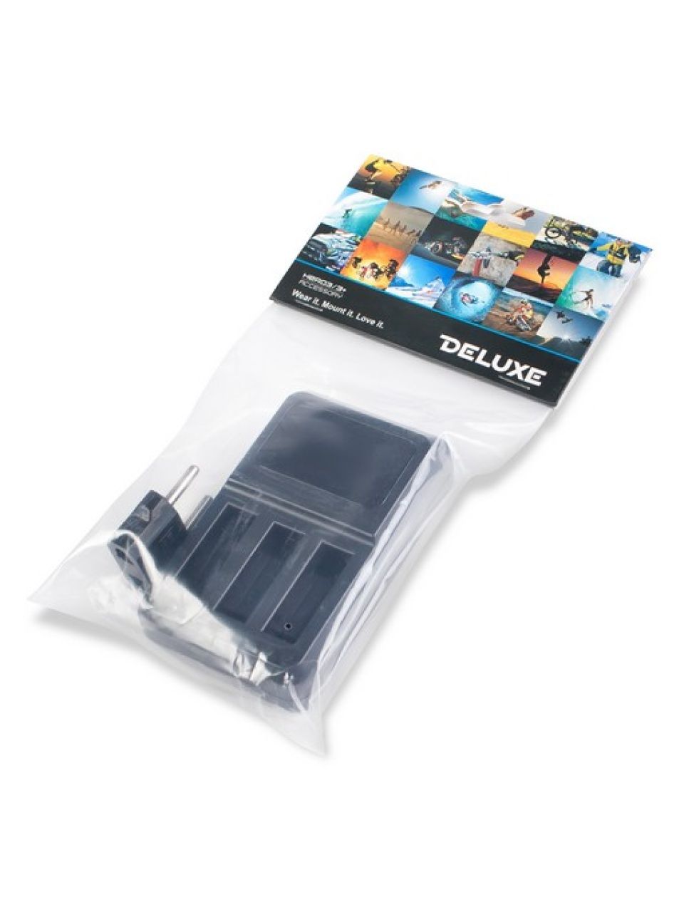 Зарядка для 3 батарей GoPro Hero 4 от USB Deluxe DLGP-404