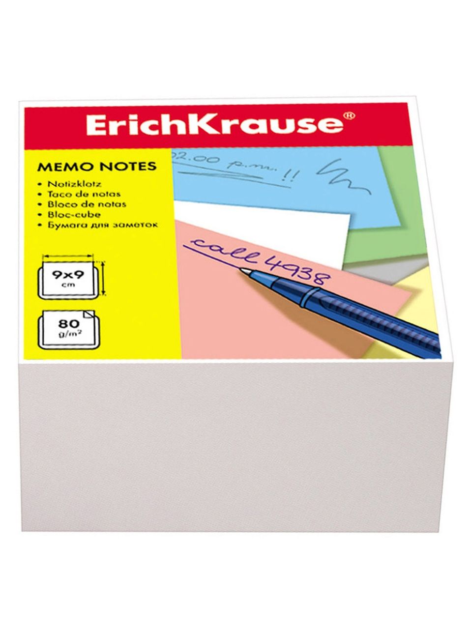 Бумага настольная ErichKrause®, 90x90x50 мм, белый