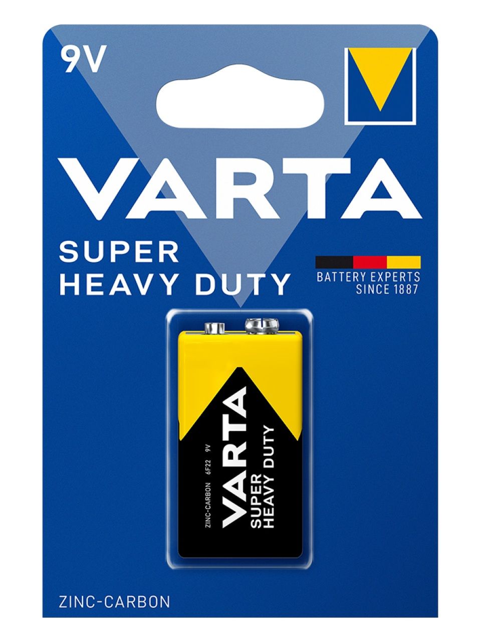 Батарейка VARTA Superlife (Super Heavy Duty) E-Block 9V - 6F22P 1 шт. в блистере