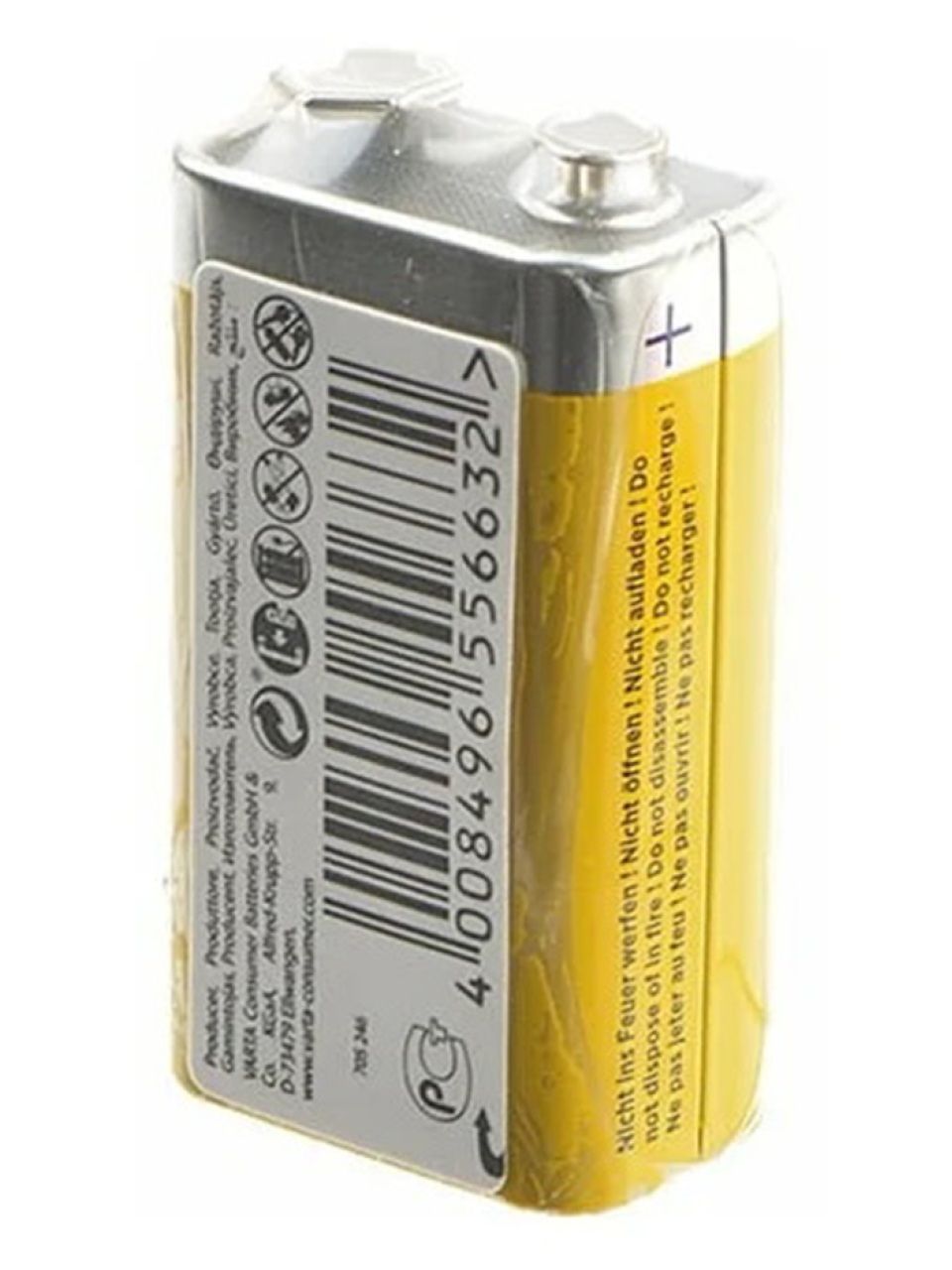 Батарейка VARTA Superlife (Super Heavy Duty) E-Block 9V - 6F22P 1 шт. в пленке