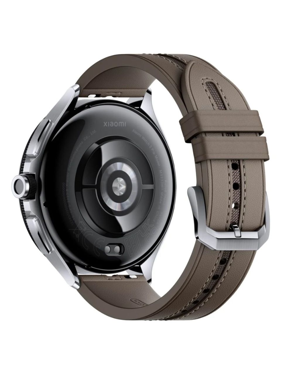 Смарт часы Xiaomi Watch 2 Pro-Bluetooth Silver Case with Brown Leather Strap