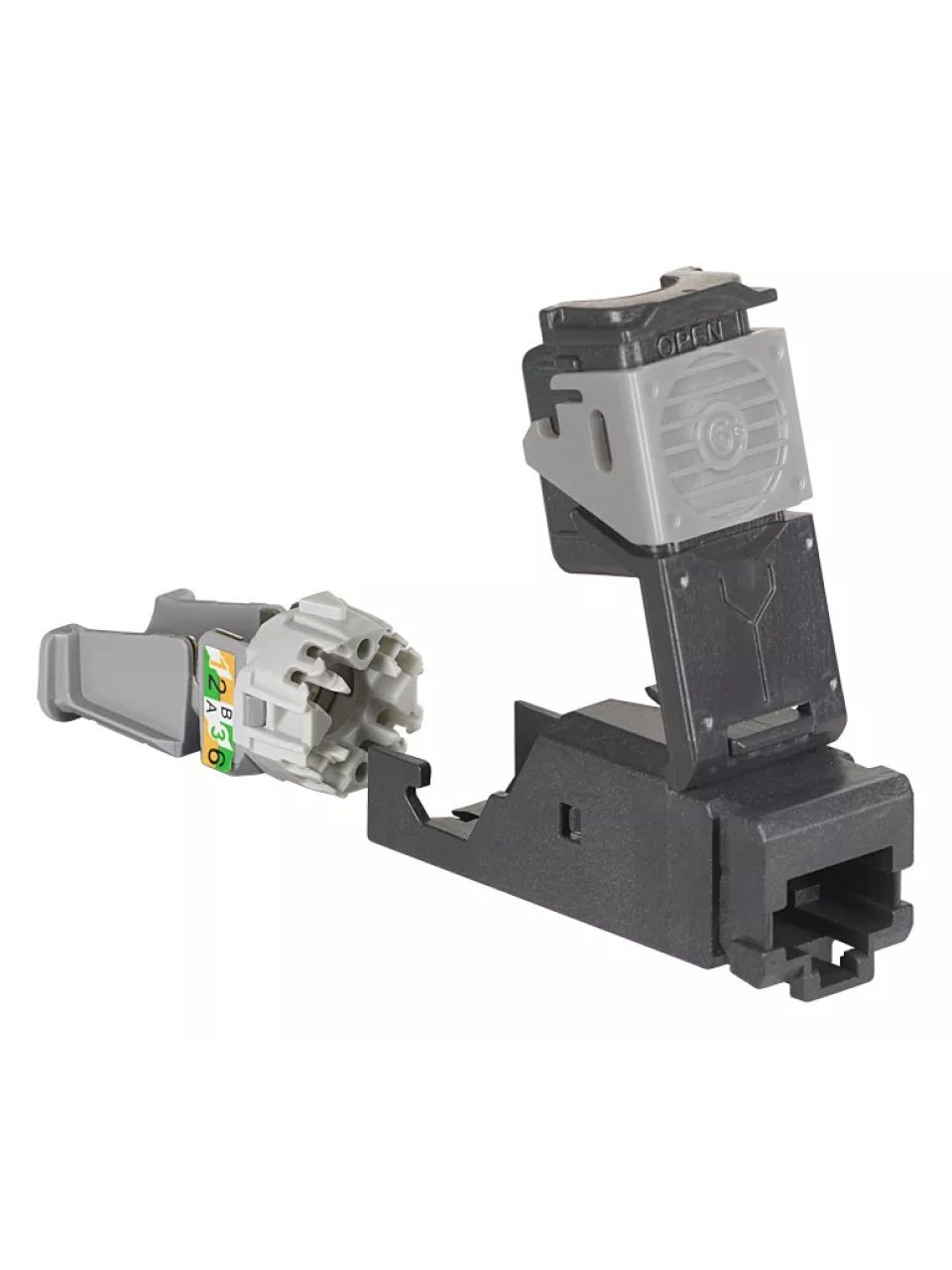 Коннектор телекоммуникационный высокой плотности RJ 45 Legrand 033753 cat 5e.