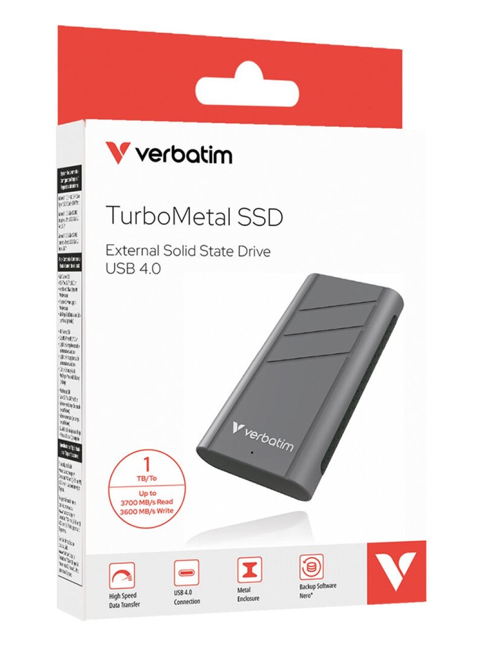 Внешний SSD диск Verbatim TurboMetal 32021 1TB