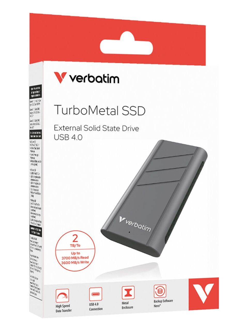 Внешний SSD диск Verbatim TurboMetal 32022 2TB