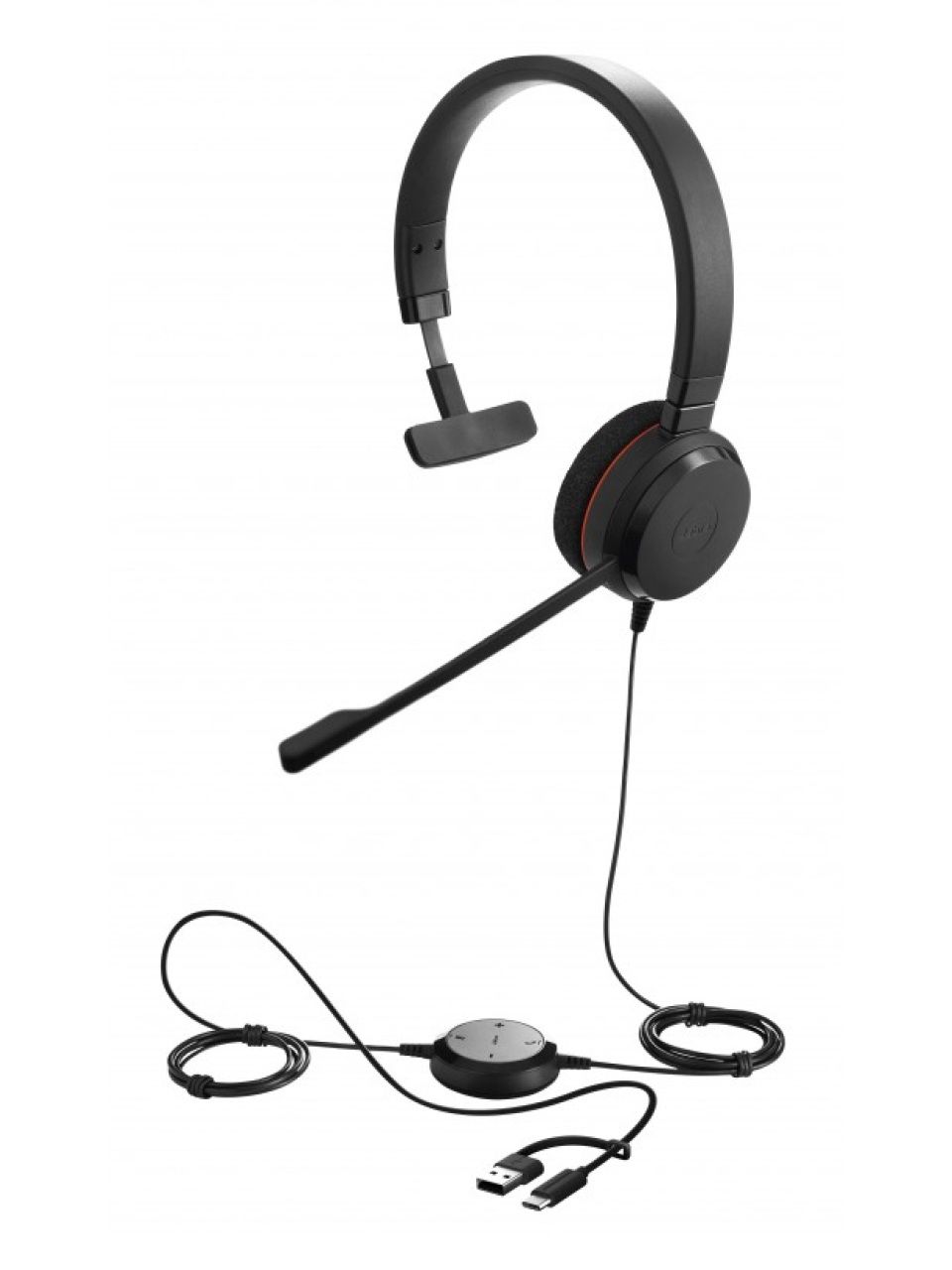 Гарнитура Jabra EVOLVE 20 MS Mono USB C/A adapter