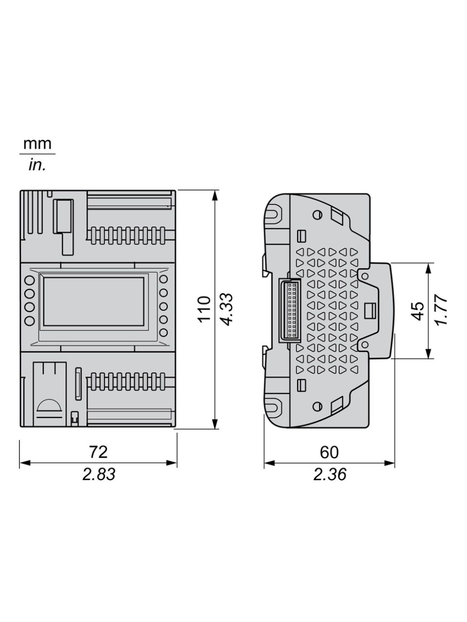 ПЛК М172 SE TM172PDG18R M172 дисплей 18 I/O ETH 2 MODBUS