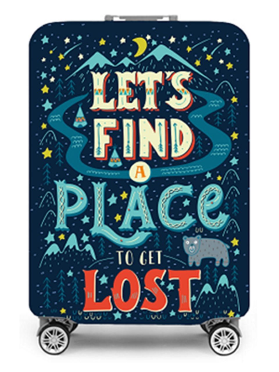 Чехол для чемодана Travelsky Lets Get Lost L