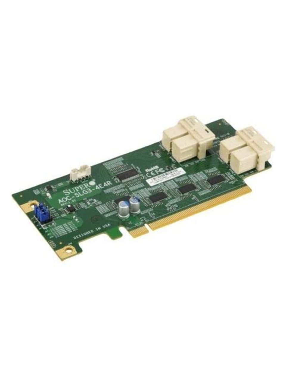 NVMe Host Bus адаптер Supermicro AOC-SLG3-4E4R-O
