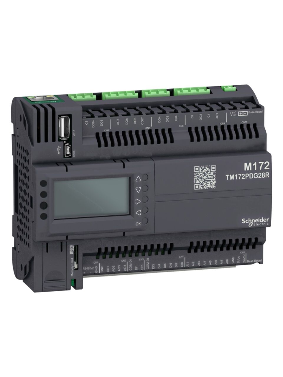 ПЛК М172 SE TM172PDG28R, M172 дисплей 28 I/O ETH 2 MODBUS