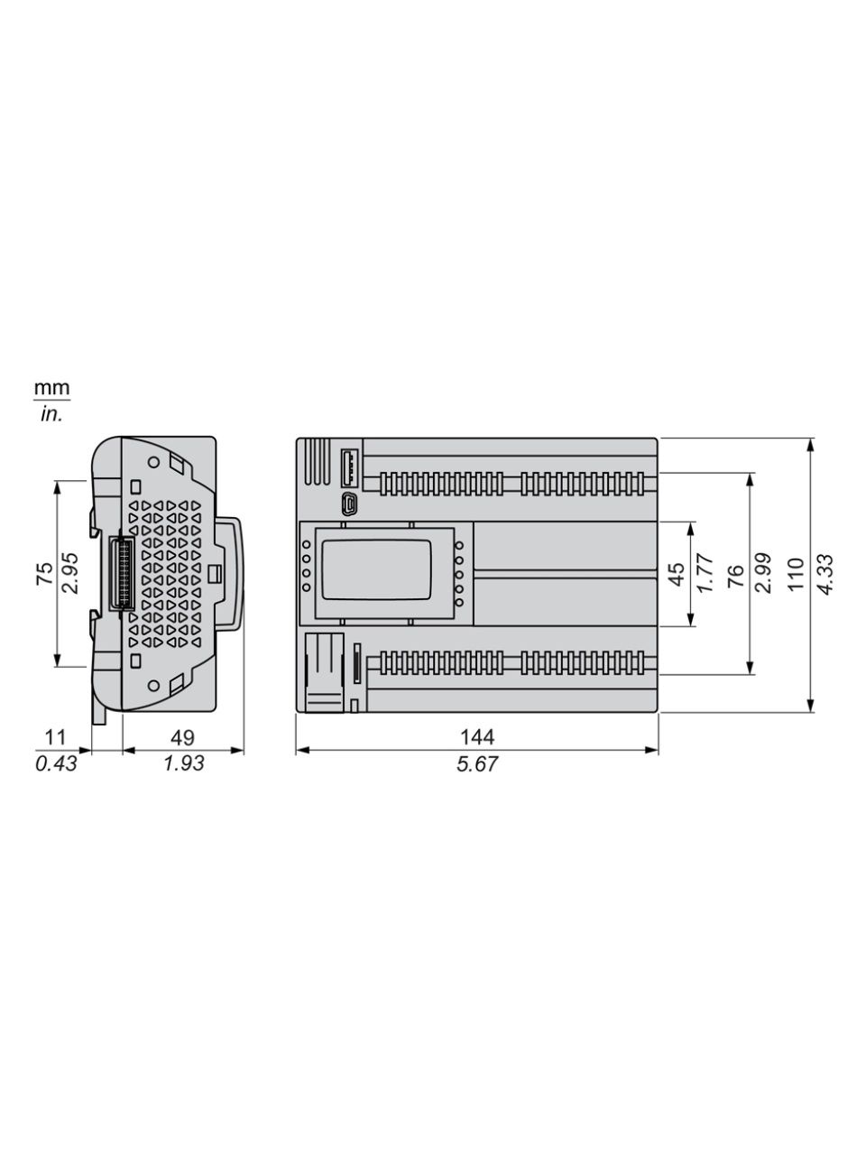 ПЛК М172 SE TM172PDG28R, M172 дисплей 28 I/O ETH 2 MODBUS