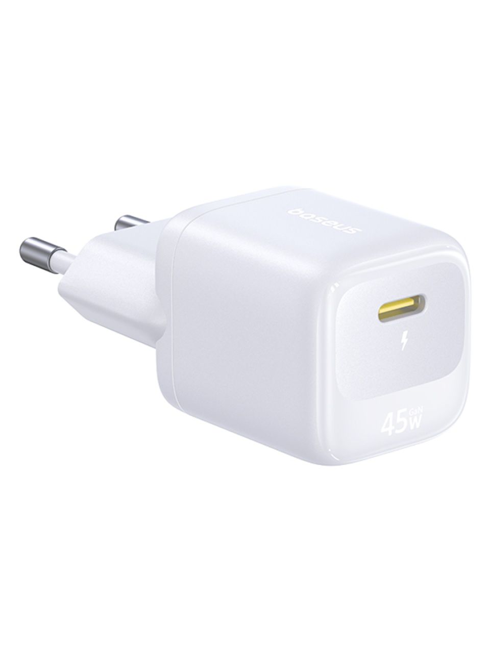 Адаптер питания Baseus FN22 1C 45W EU Moon White (E0123301)