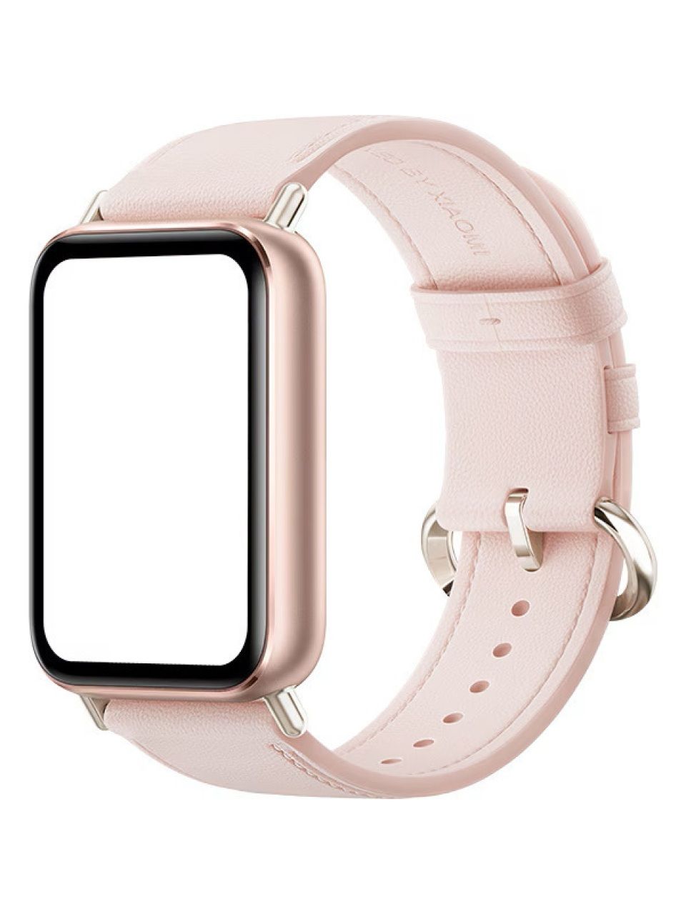 Кожаный сменный браслет Xiaomi Leather Quick Release Strap Sakura Pink