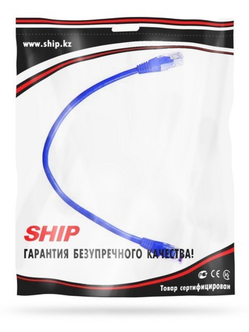Патч Корд SHIP Cat.5e UTP LSZH RJ-45 0.3 м S3025BL0030-P